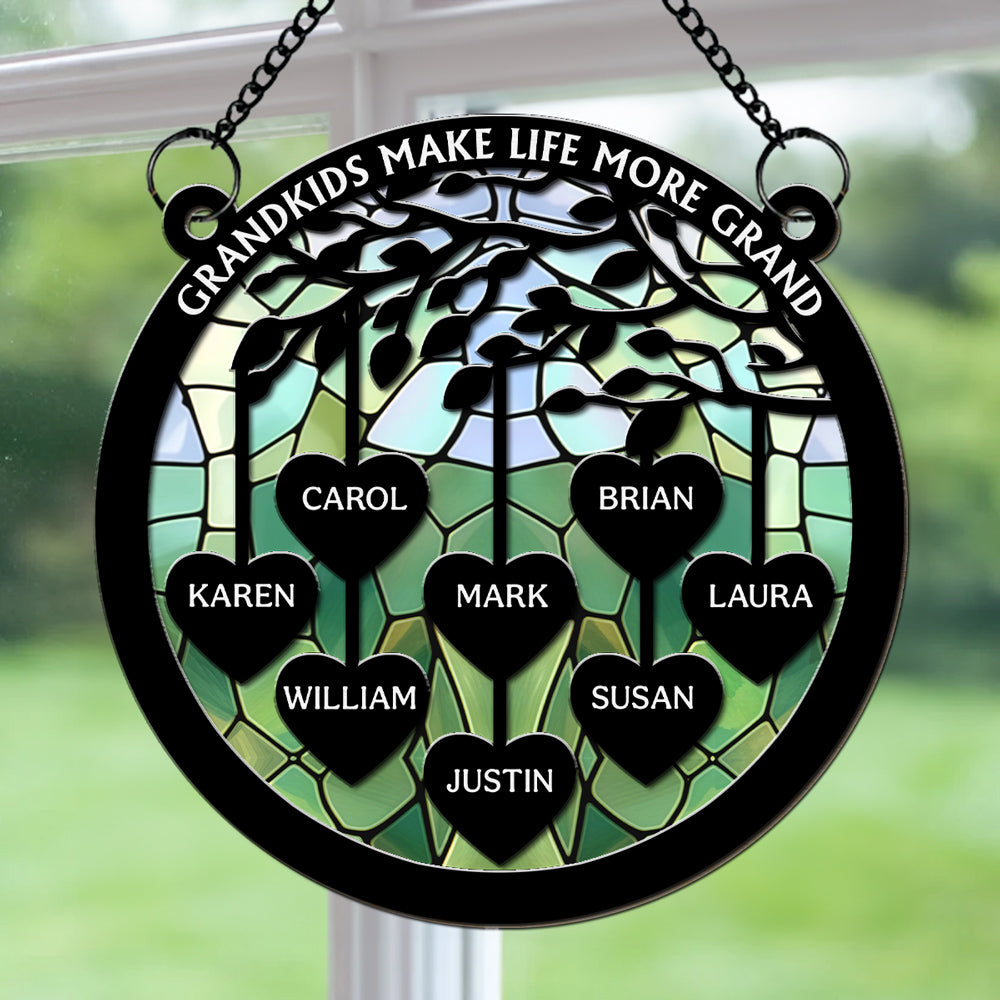 Love Grows Here - Personalized Custom Suncatcher