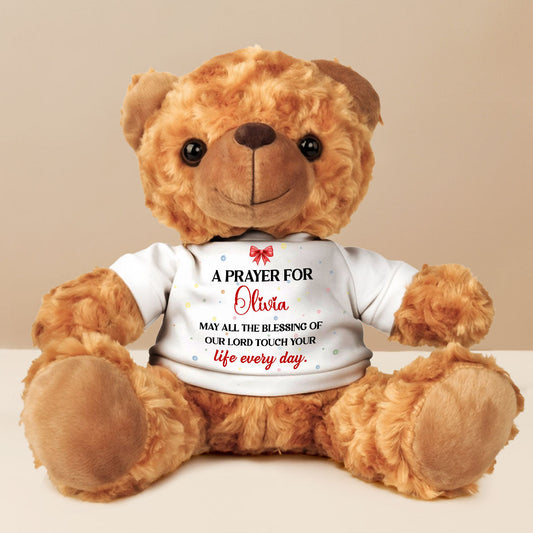 A Prayer For My Baby - Personalized Custom Cuddle Bear