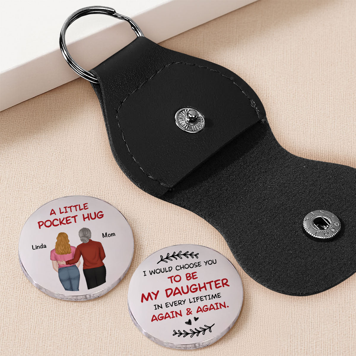 Again And Again - Personalized Custom Pocket Hug