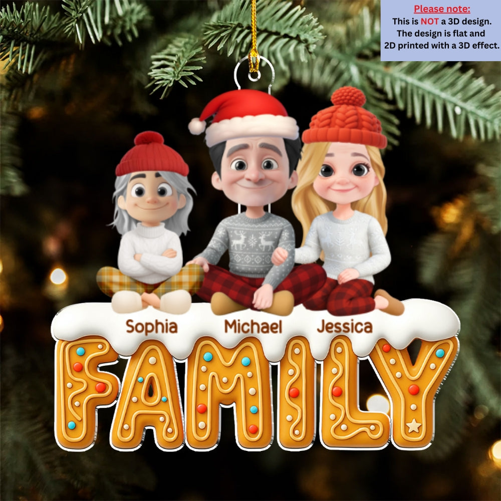 Family Of This Year - Personalized Custom Acrylic Ornament