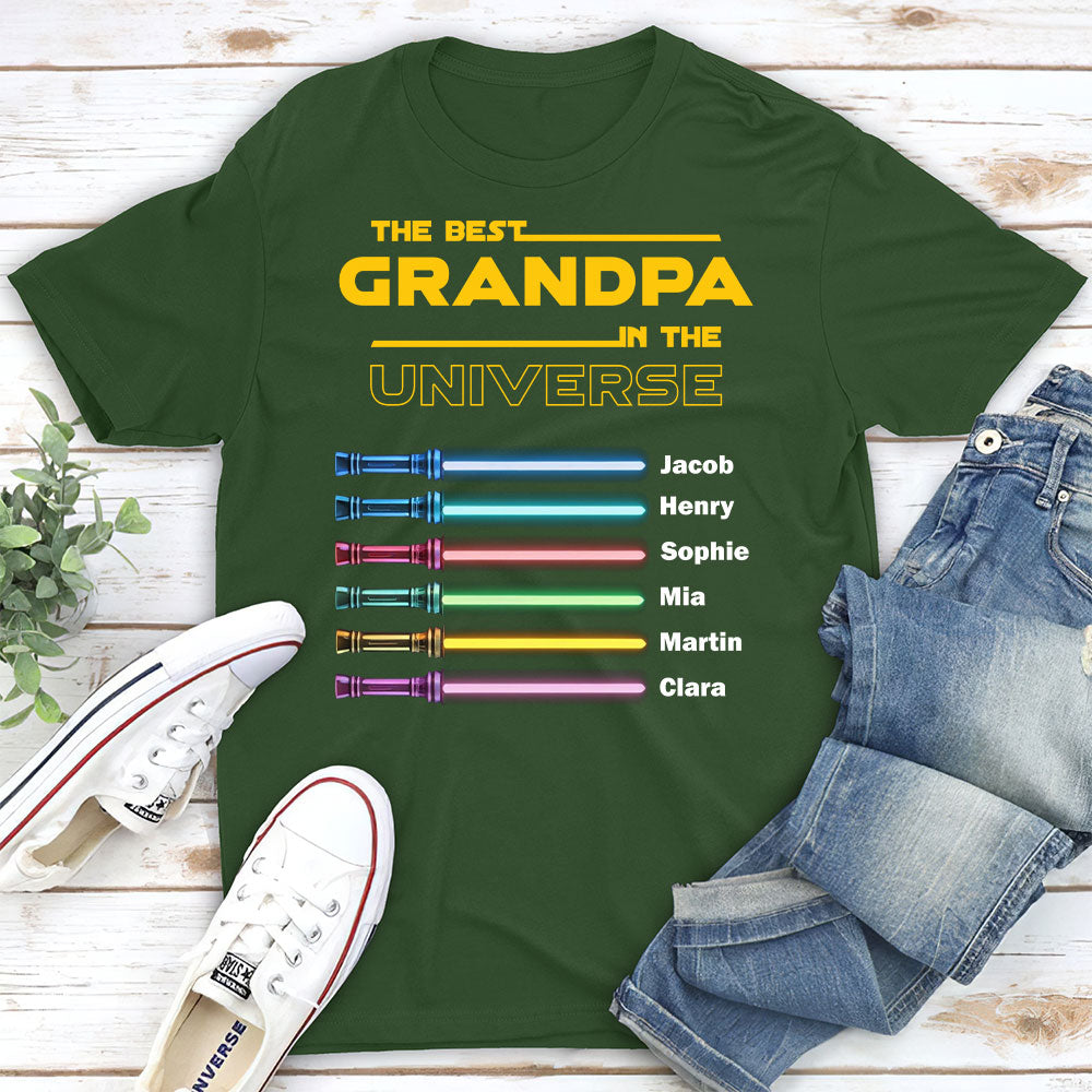Best Dad In The Universe - Personalized Custom Shirt