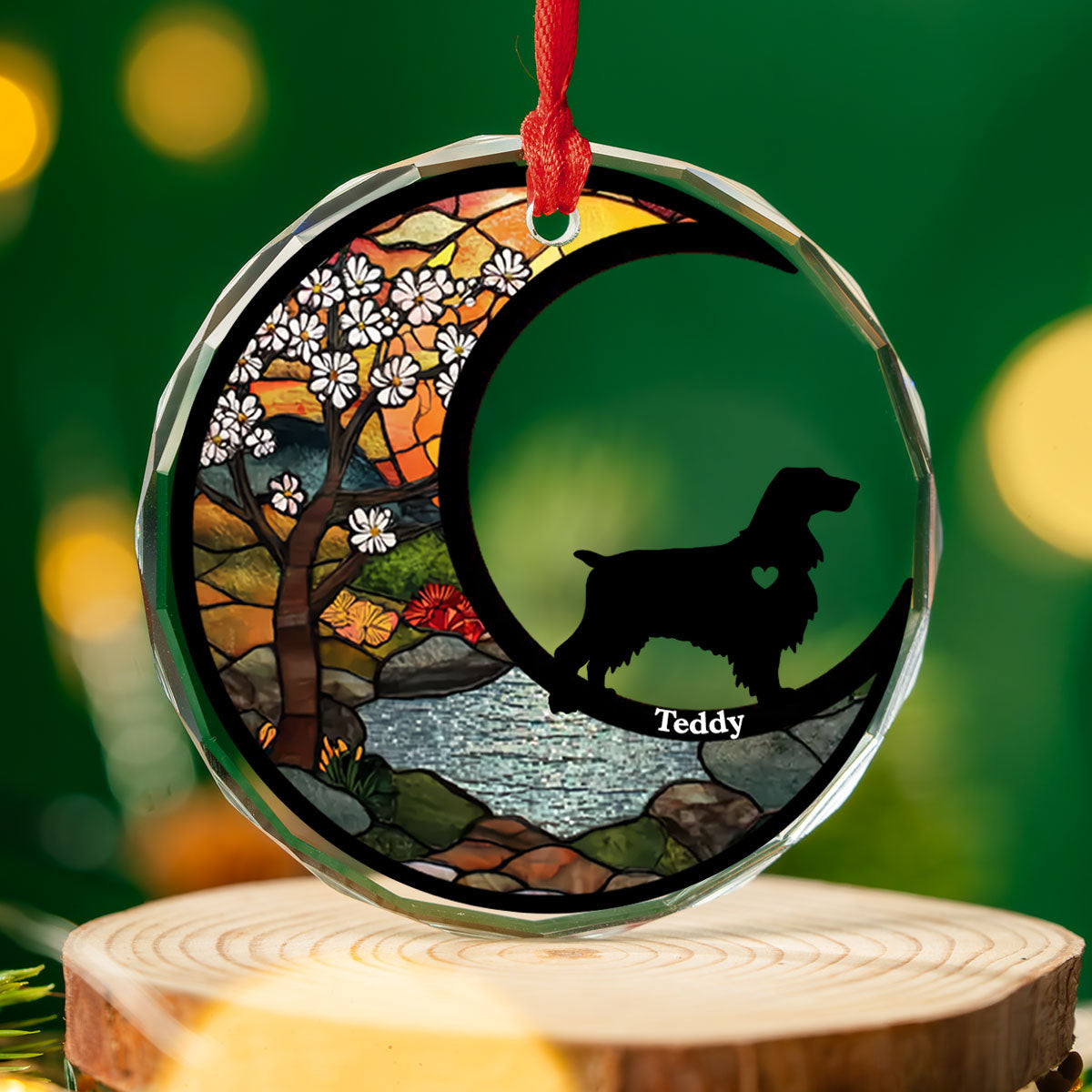 Do Not Cry Because It Is Over - Personalized Custom Glass Ornament