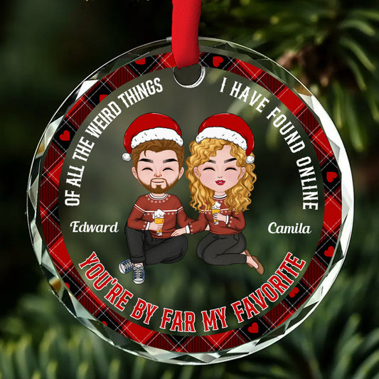 Best Thing I've Ever Found On The Internet - Personalized Custom Glass Ornament