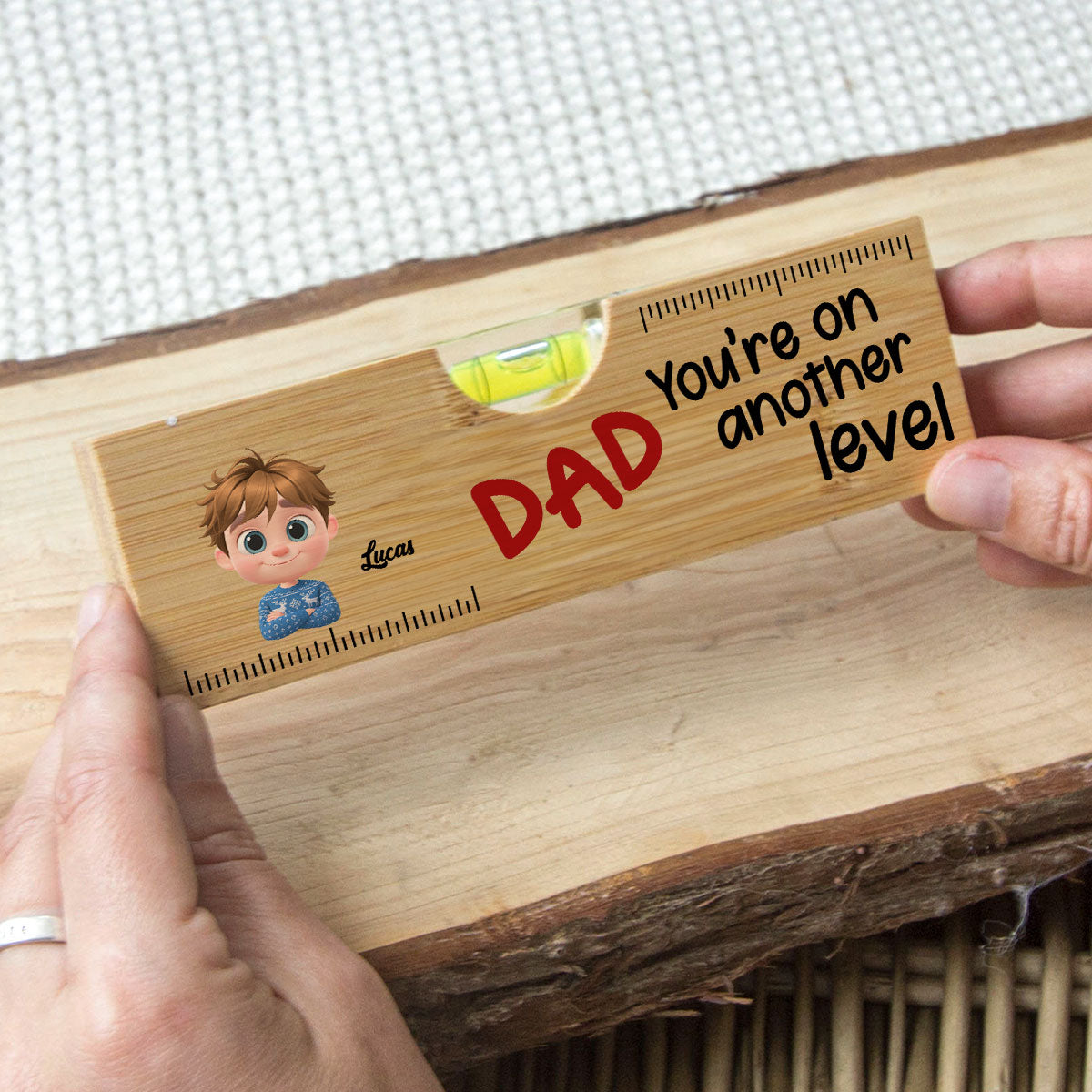 You Are On Another Level Christmas - Personalized Custom Wooden Spirit Level Bottle Opener