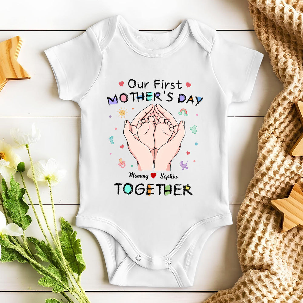Our 1st Mothers Day - Personalized Custom Onesie