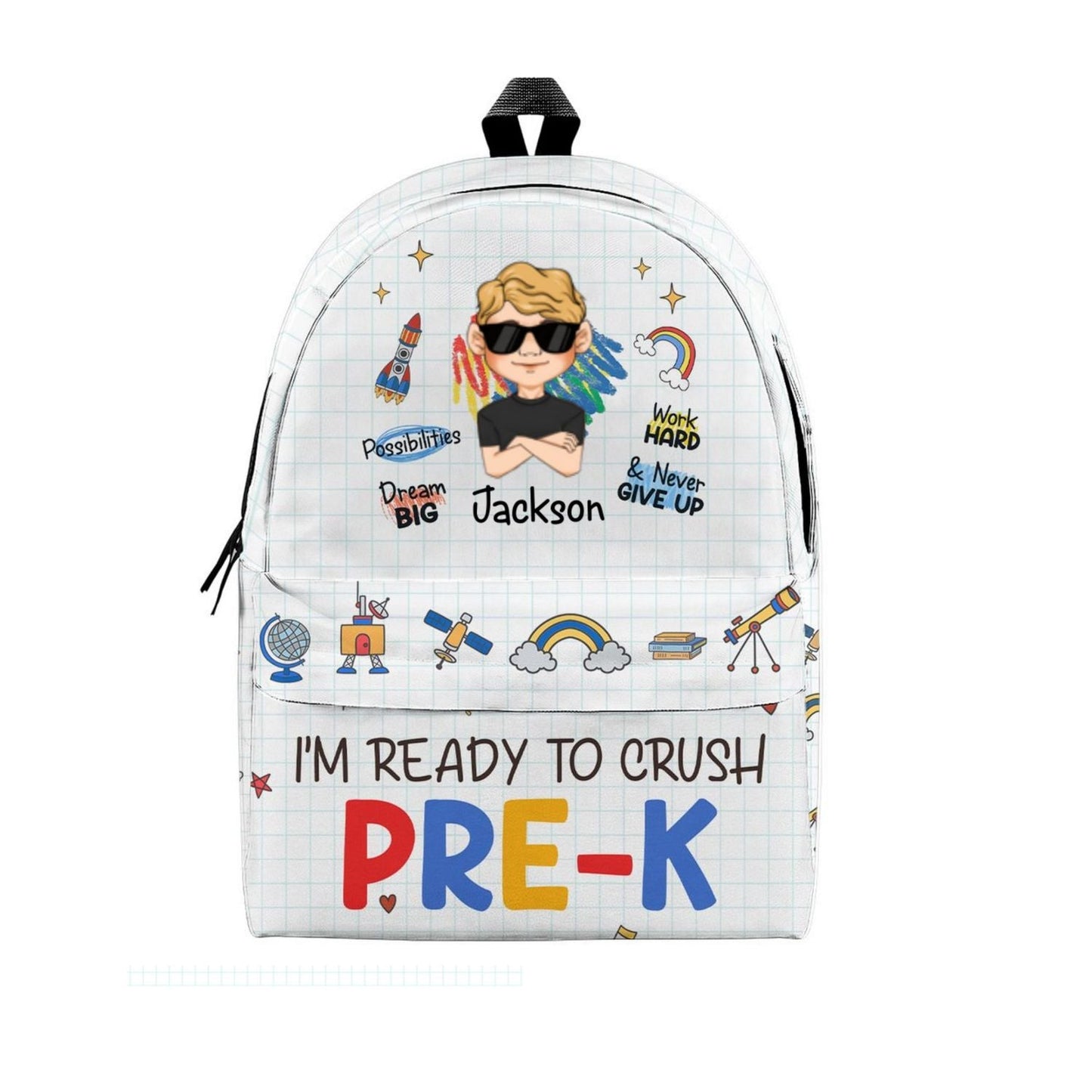 Ready To Crush School - Personalized Custom Backpack