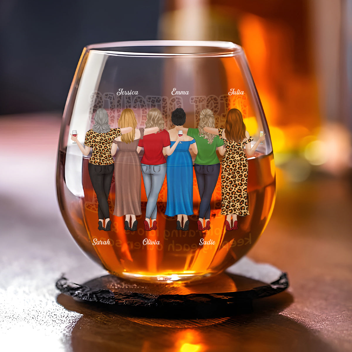 Alcohol Tolerating - Personalized Custom Wine Glass