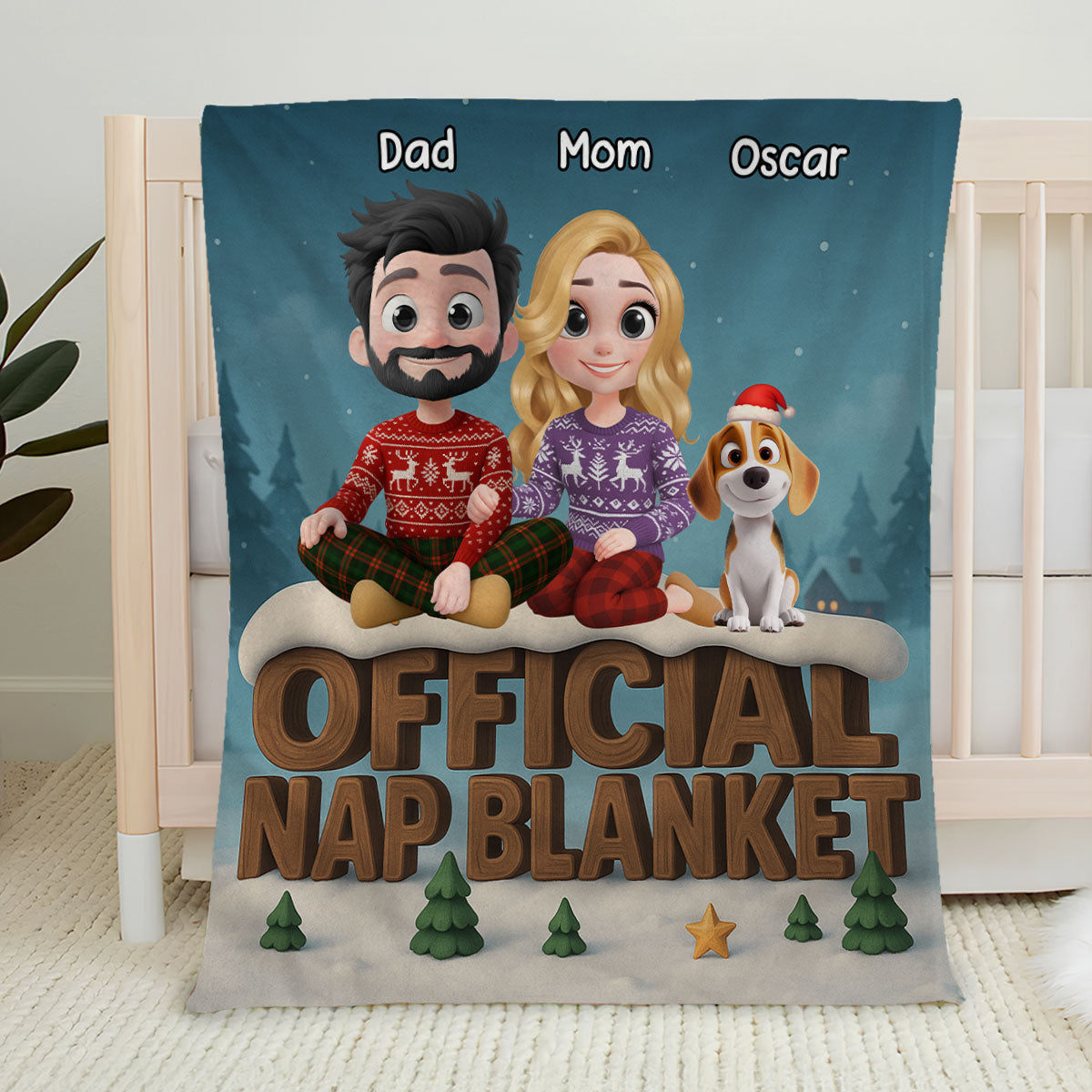 As A Family Now Onwards - Personalized Custom Fleece Blanket