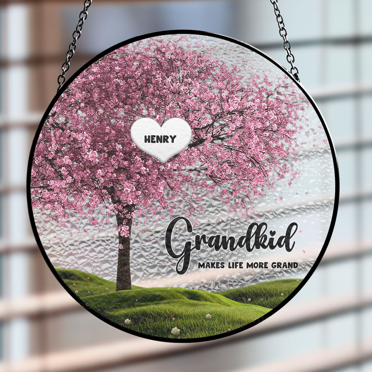 Grandma Life - Personalized Custom Window Hanging Suncatcher