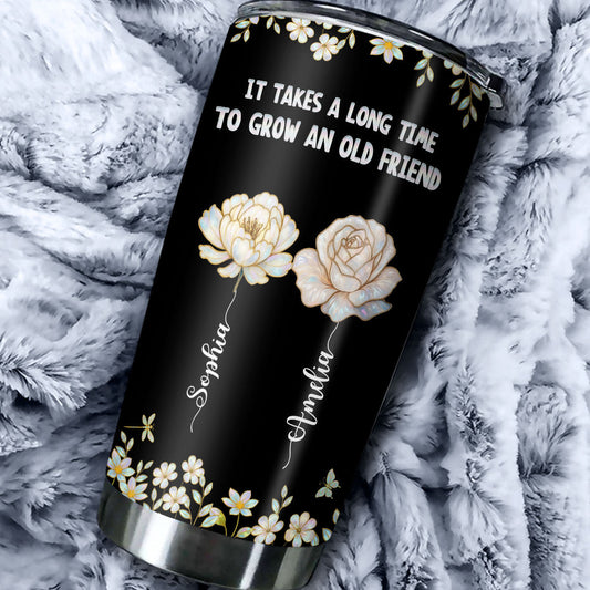 Take Time To Grow Mother Of Pearl - Personalized Custom Tumbler
