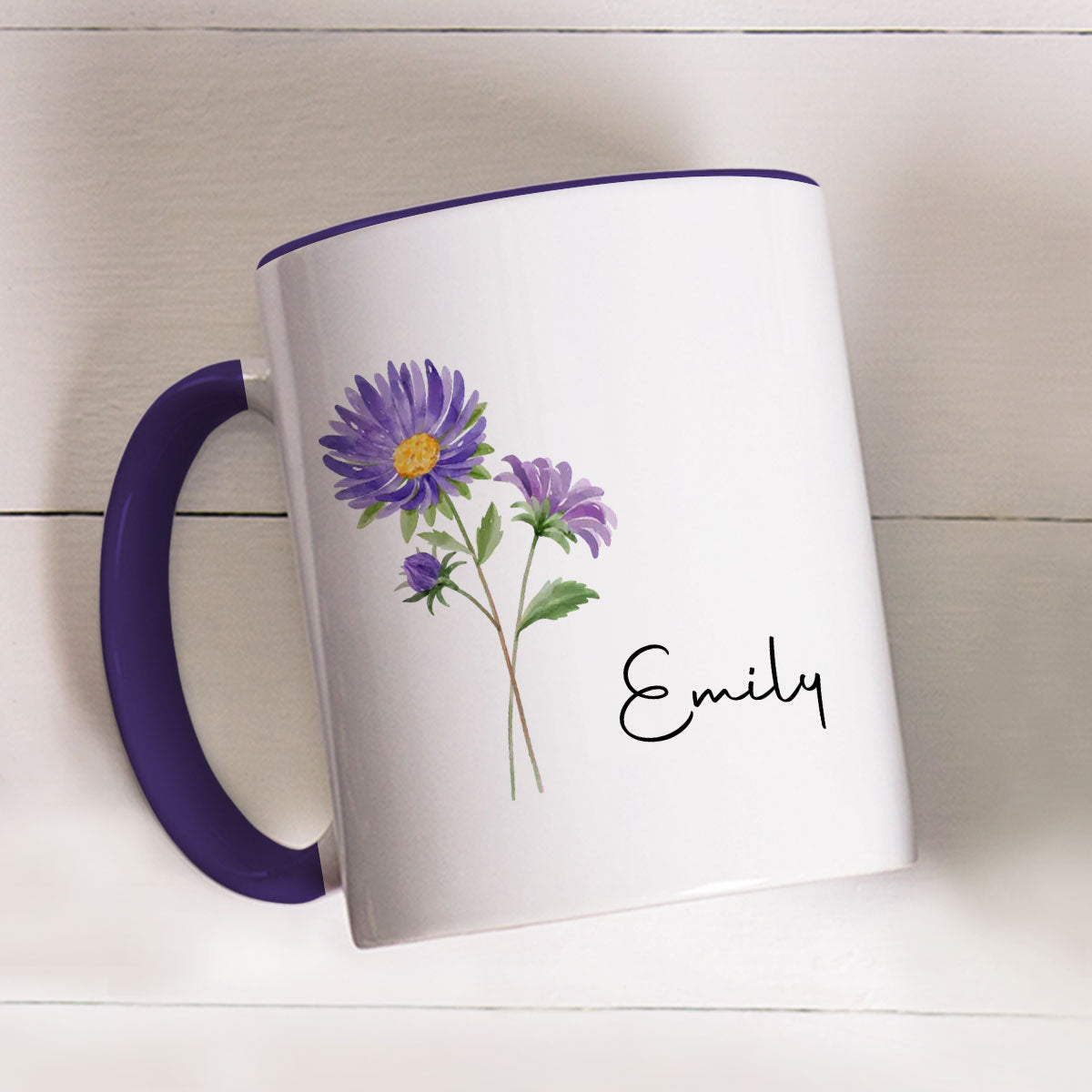 Me And My Better Half  - Personalized Custom Accent Mug