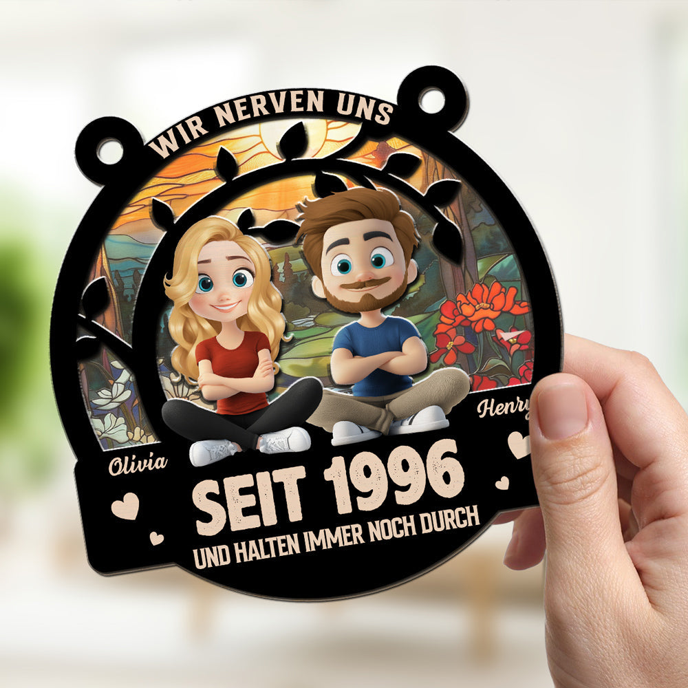 Für immer liebe ich dich â€?Personalisierter Sonnenfänger