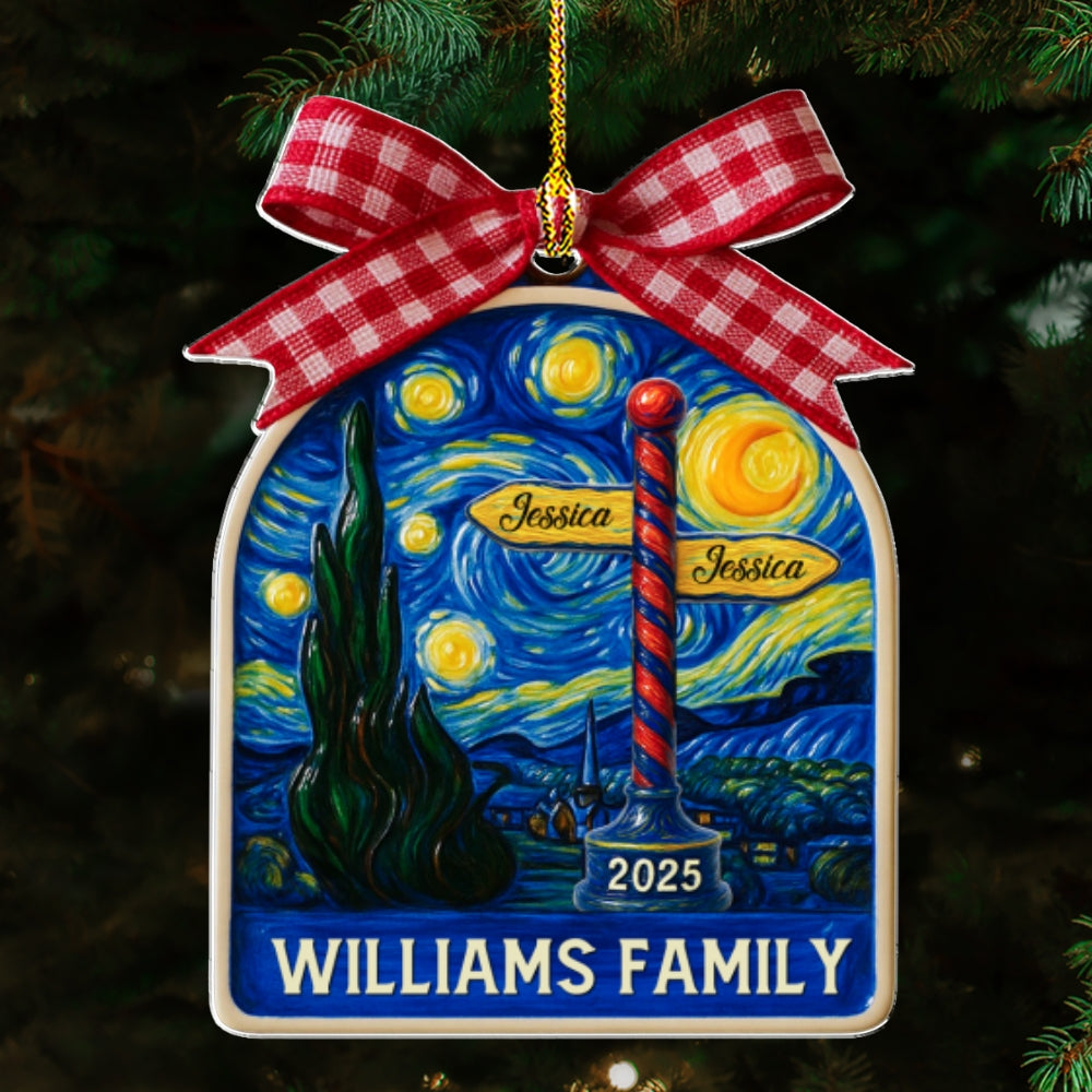 Festive Family Nights - Personalized Custom Acrylic Ornament