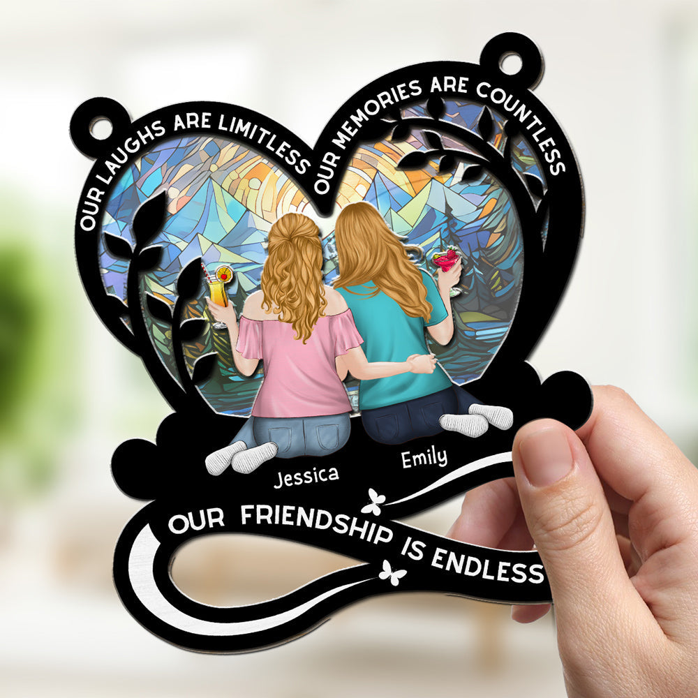 Our Laughs Are Limitless - Personalized Custom Suncatcher