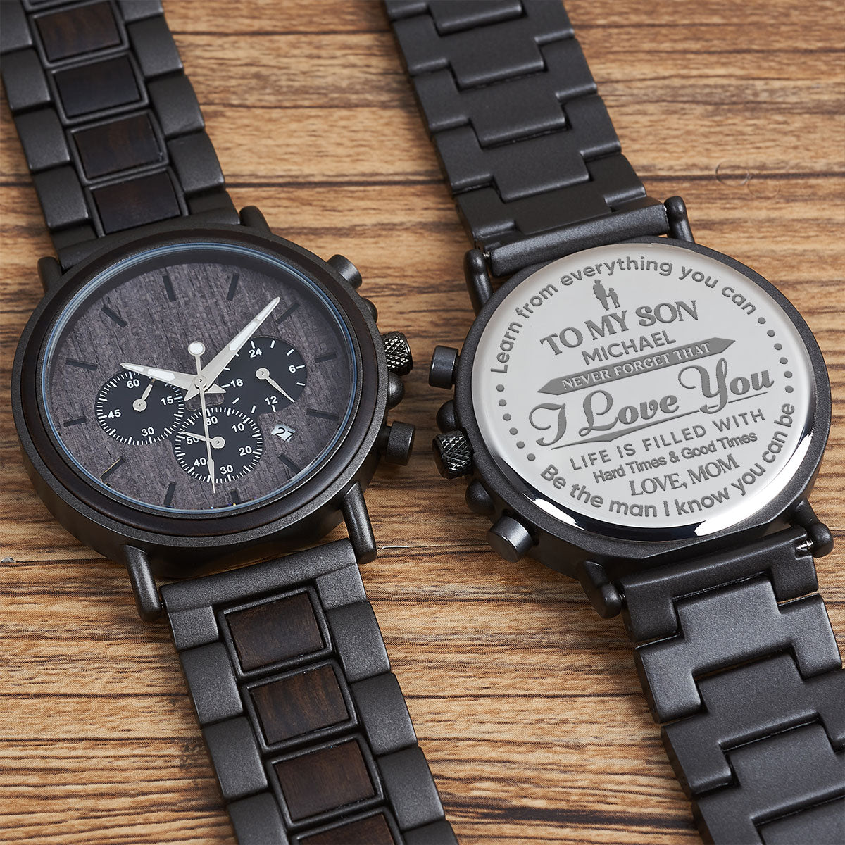 Never Forget That - Personalized Engraved Wooden Watches GQ026