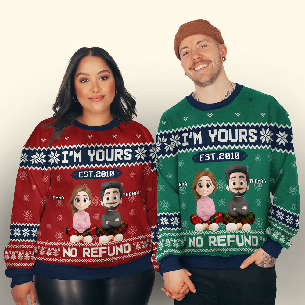 No Return I Am Yours - Personalized Custom All-Over-Print Sweatshirt