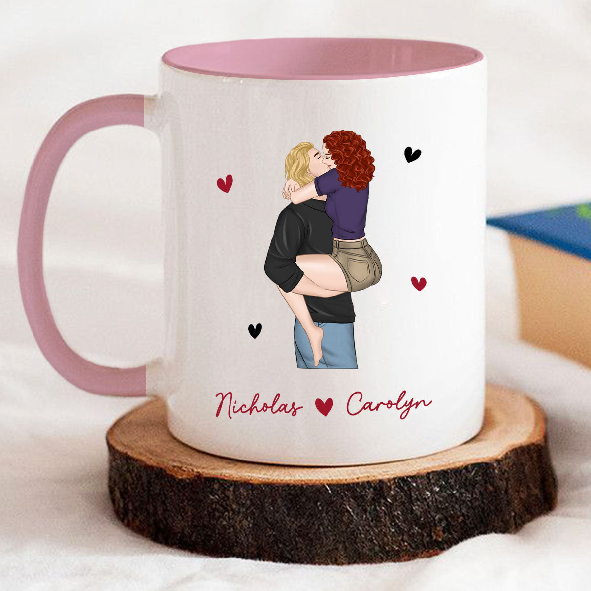 I Love You Always You - Personalized Custom Accent Mug