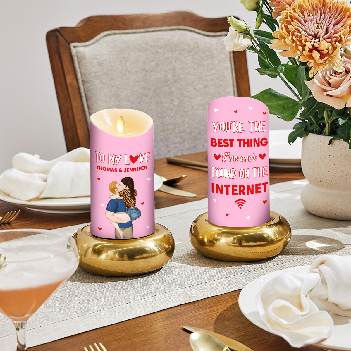 The Best Thing On The Internet - Personalized Custom LED Candle