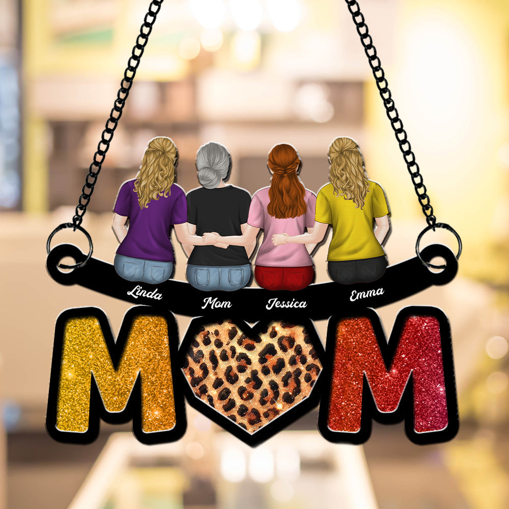 We Love You Mommy - Personalized Custom Suncatcher