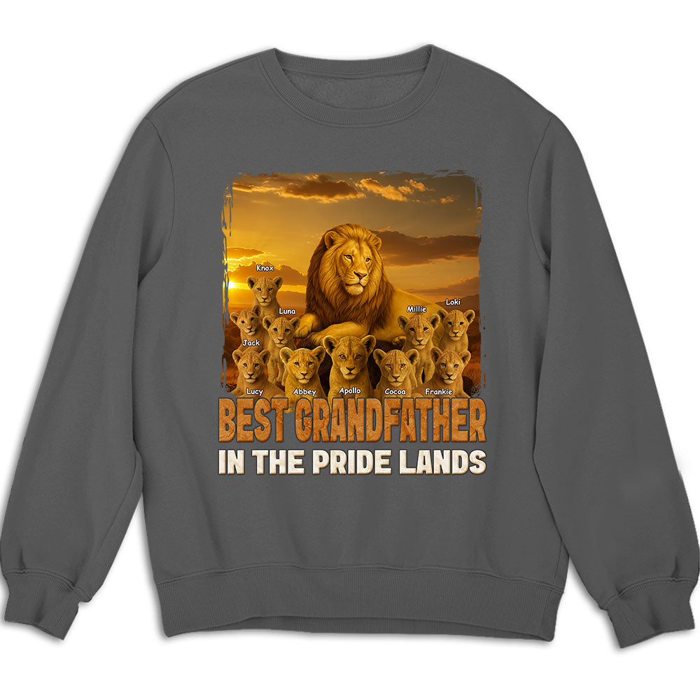 Best Dad In The Pride Lands - Personalized Custom Shirt