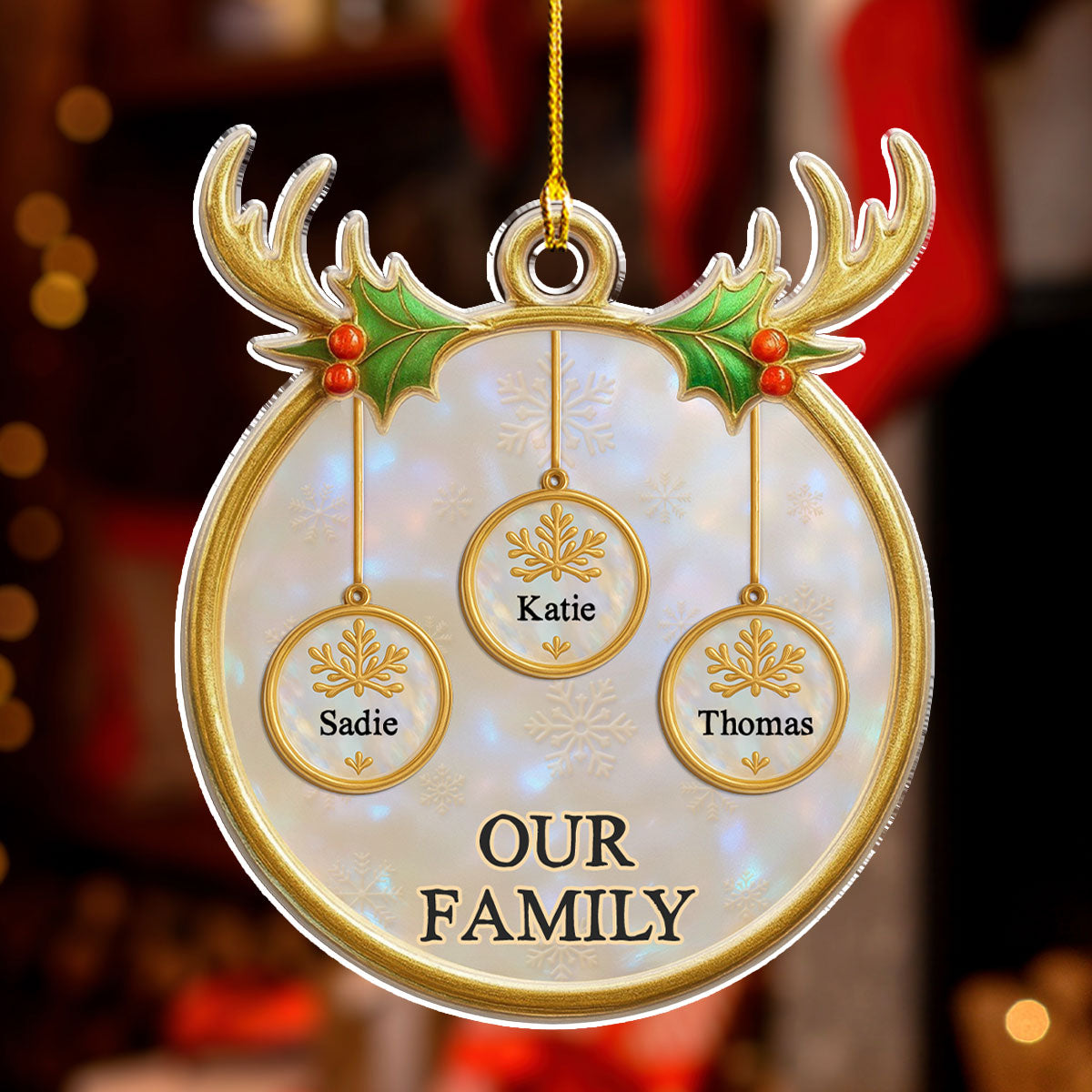 Family Keepsake - Personalized Custom Acrylic Ornament