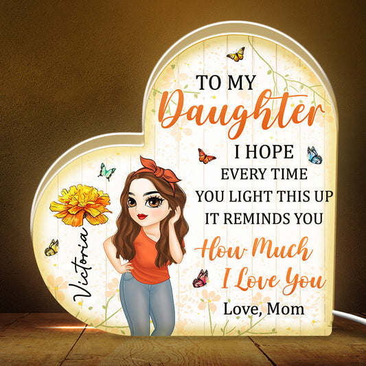 How Much I Love You - Personalized Custom Light Box