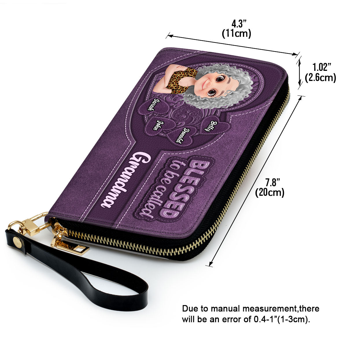 Blessed Mimi -  Personalized Custom Leather Wallet