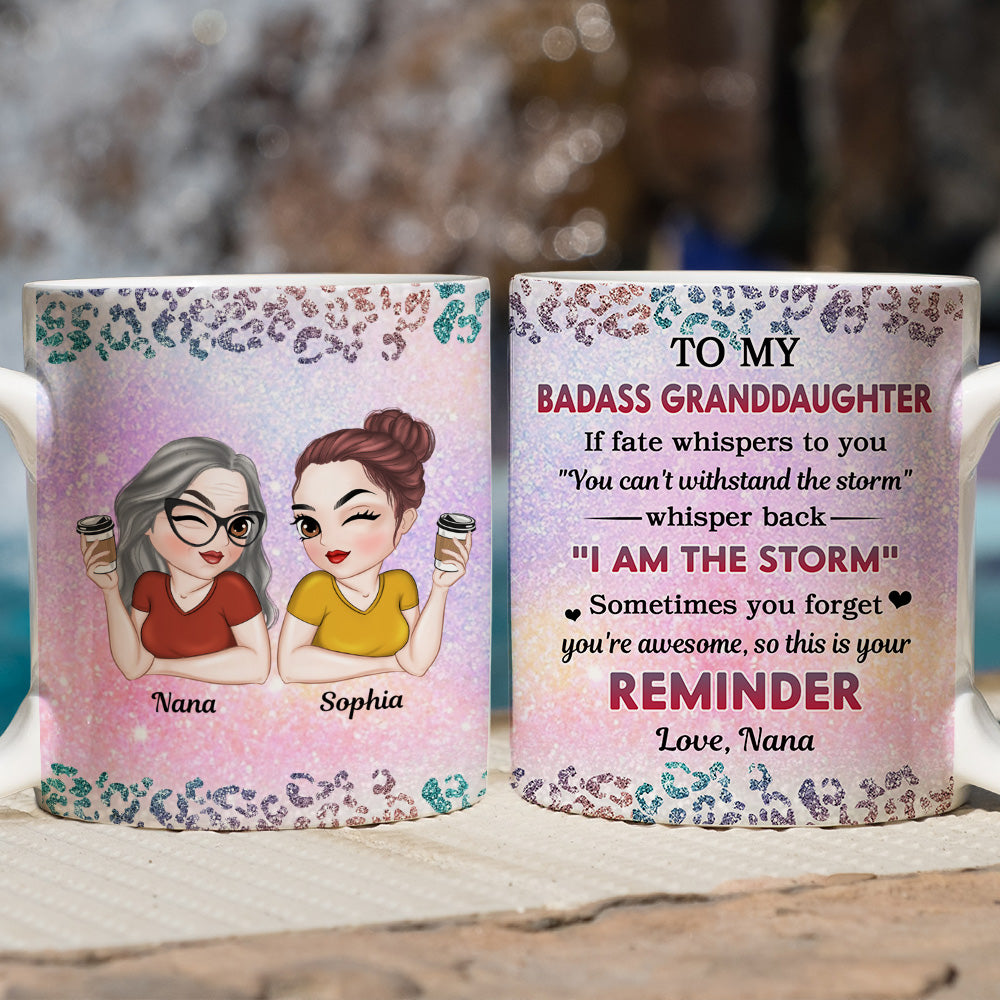 My Brave Granddaughter - Personalized Custom Coffee Mug