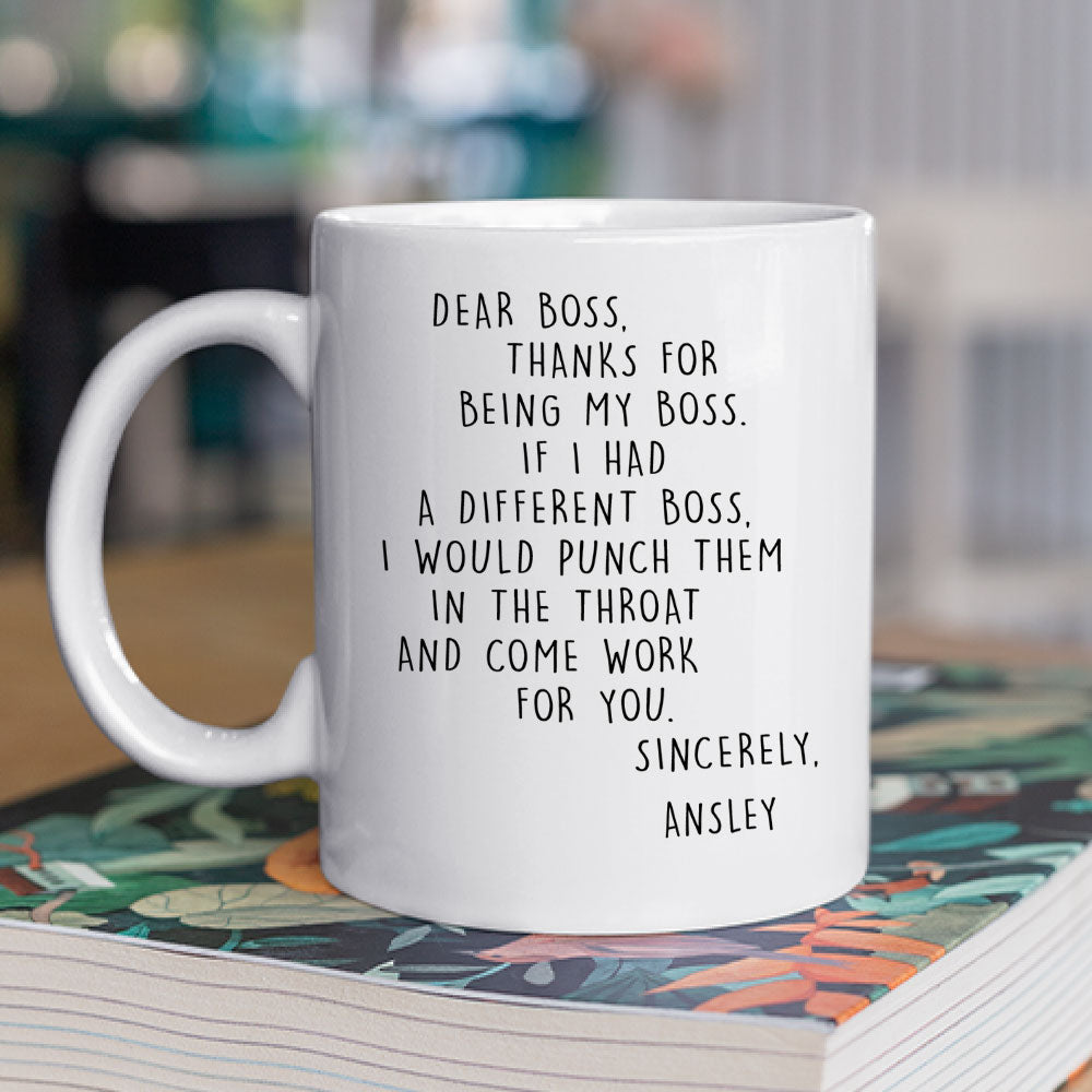 If I Had A Different Boss - Personalized Custom Coffee Mug