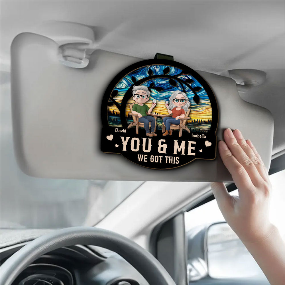 You And Me Got This - Personalized Custom Car Visor Clip