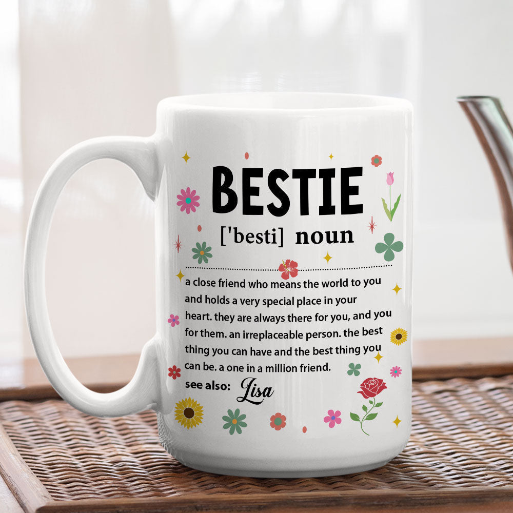 Bestie Definition - Personalized Custom Coffee Mug