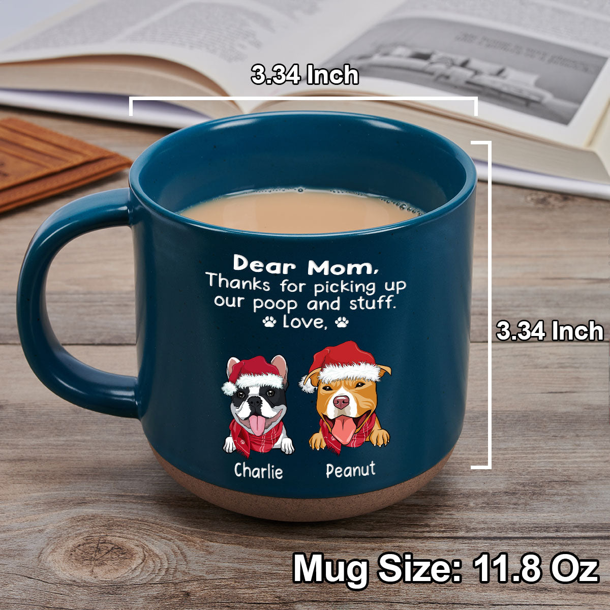 Picking Up My Poop - Personalized Custom Pottery Mug