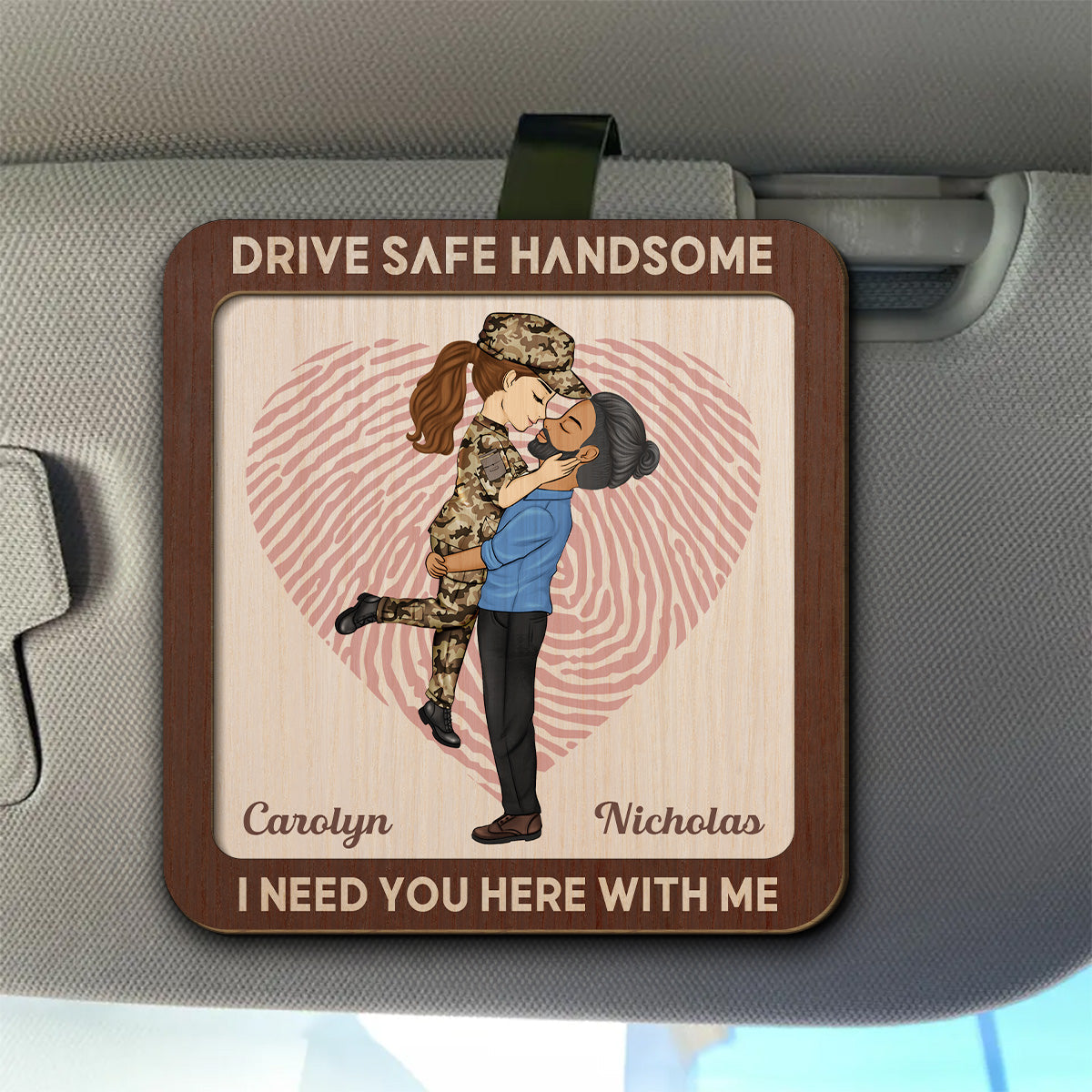 Loving You - Personalized Custom Car Visor Clip