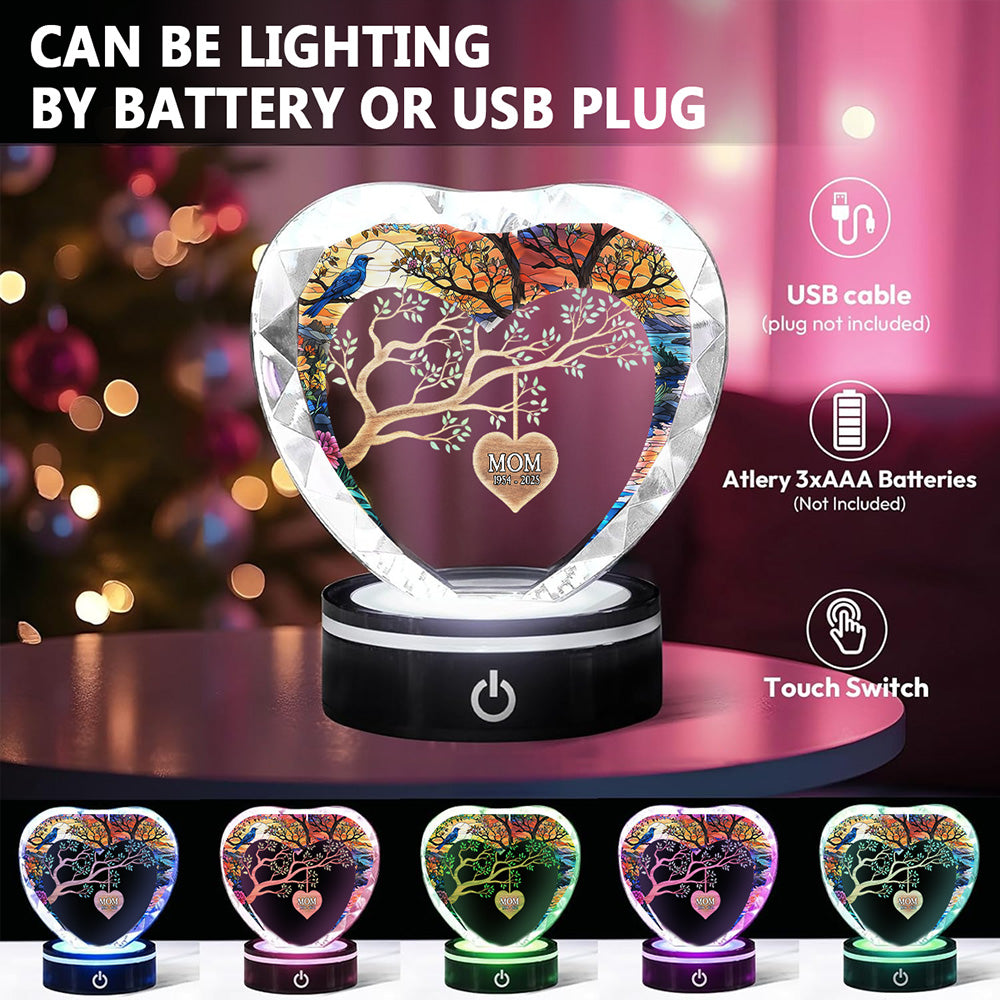 In Heaven - Personalized Custom Crystal Led Light