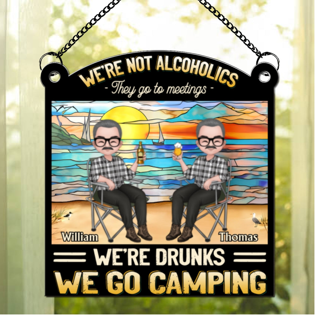 We Go Camping - Personalized Custom Suncatcher