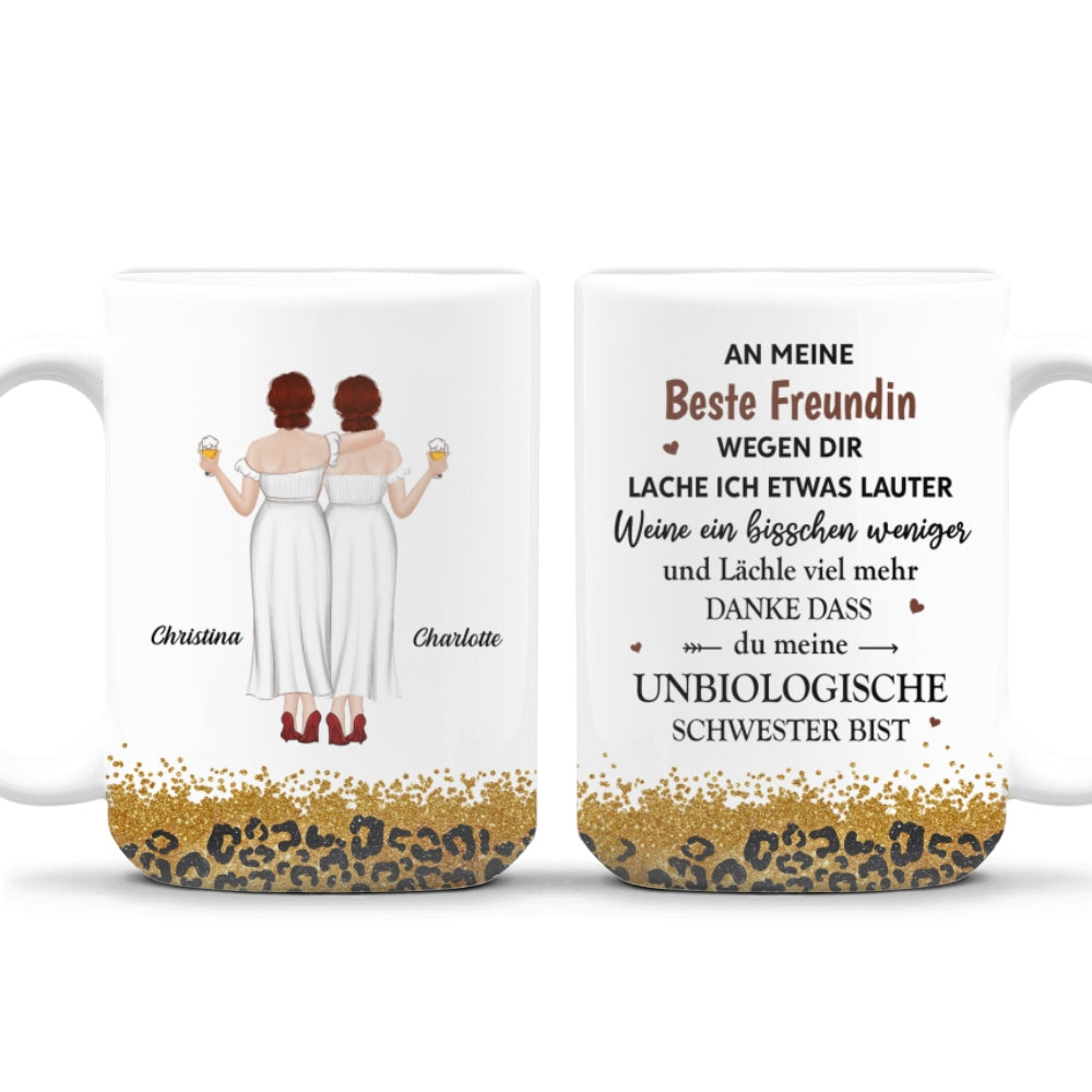 Wegen Dir Lache Ich Ein Bisschen Lauter â€?Personalisierte Kaffeetasse