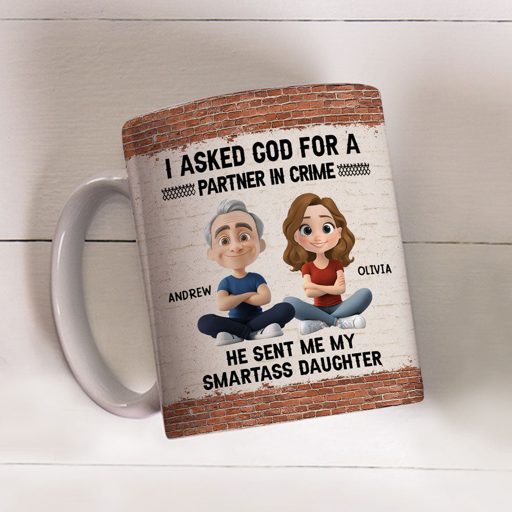 God Sent You To Me - Personalized Custom Coffee Mug