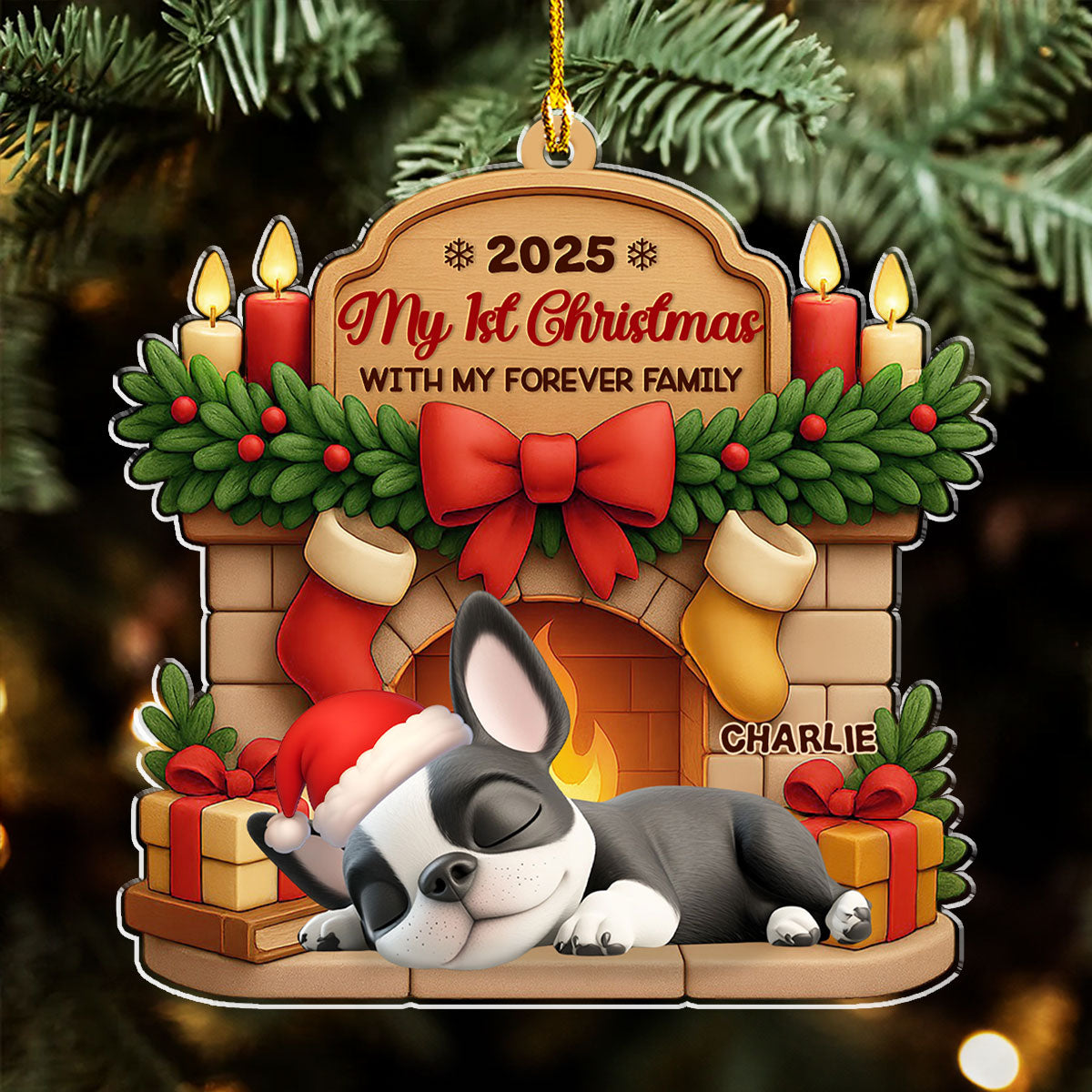 As A Family Member - Personalized Custom 3D Effect Acrylic Ornament