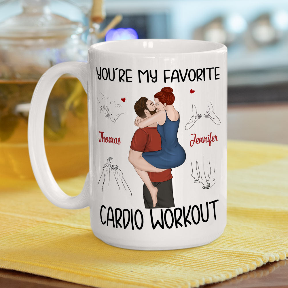 My Favorite Cardio Version 2 - Personalized Custom Coffee Mug