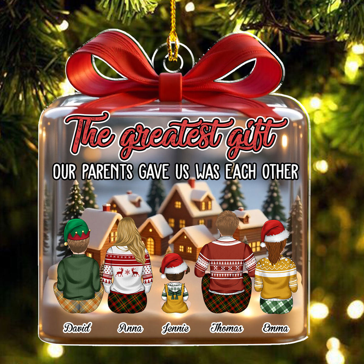 Our Greatest Gift - Personalized Custom Acrylic Ornament