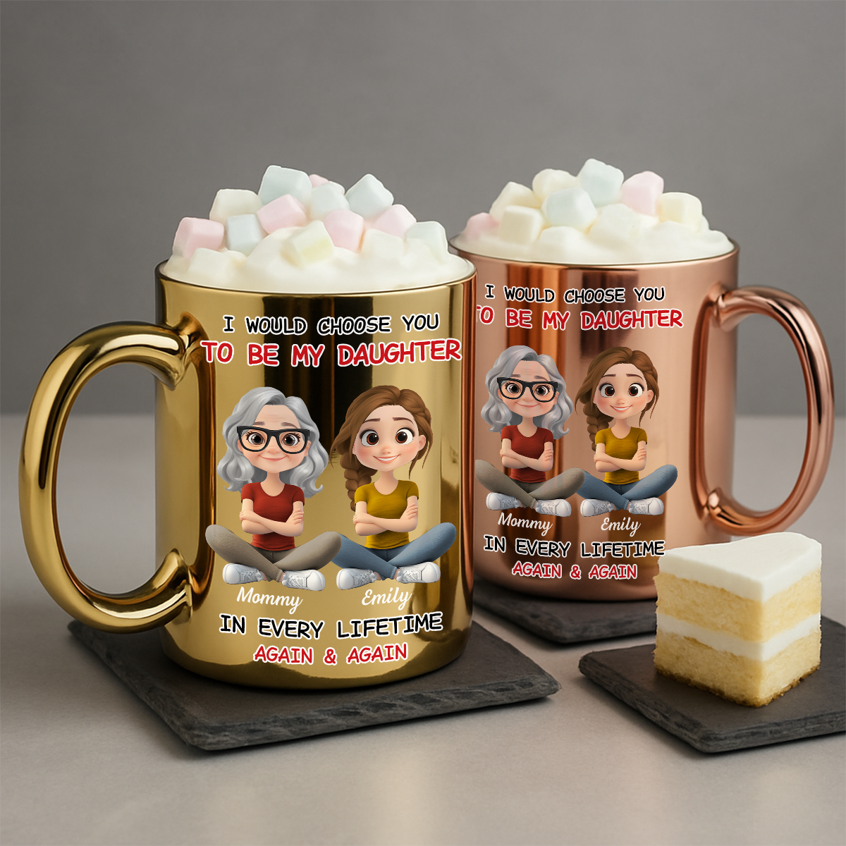 I Would Choose You - Personalized Custom Metallic Mug