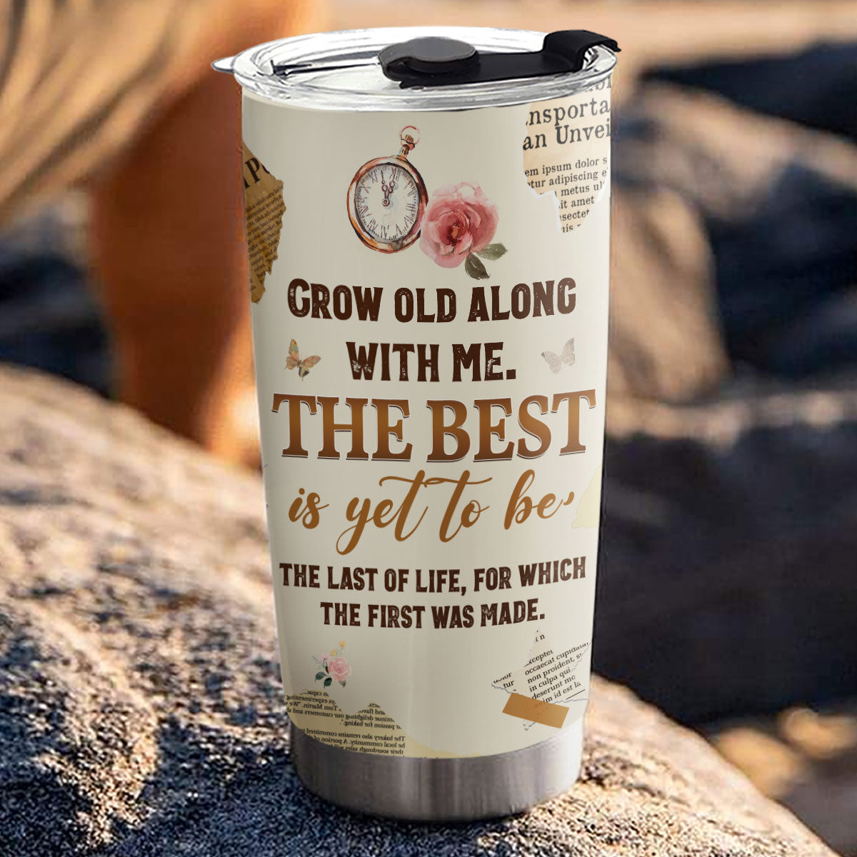 Grow Old With You - Personalized Custom Tumbler