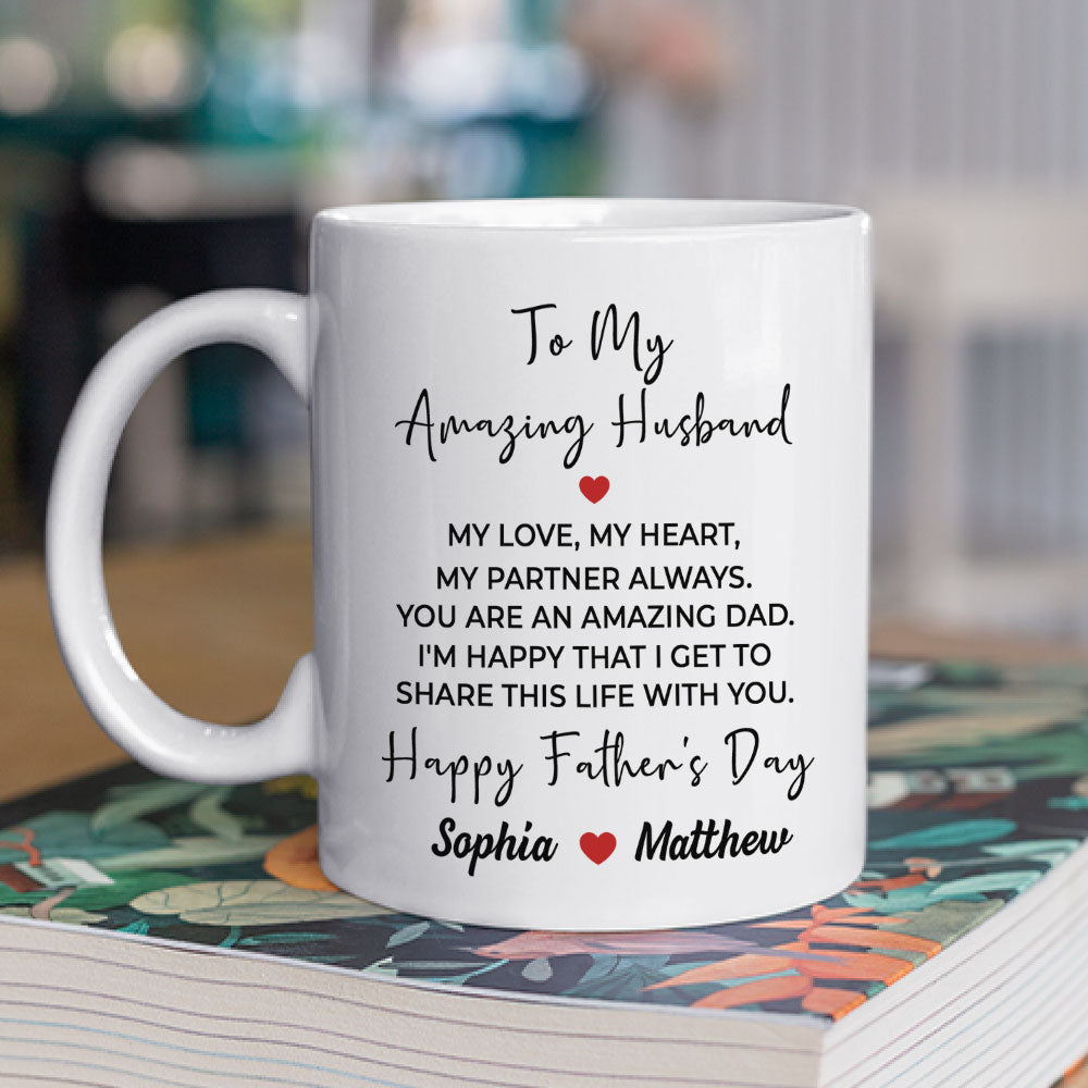 My Love My Heart - Personalized Custom Coffee Mug