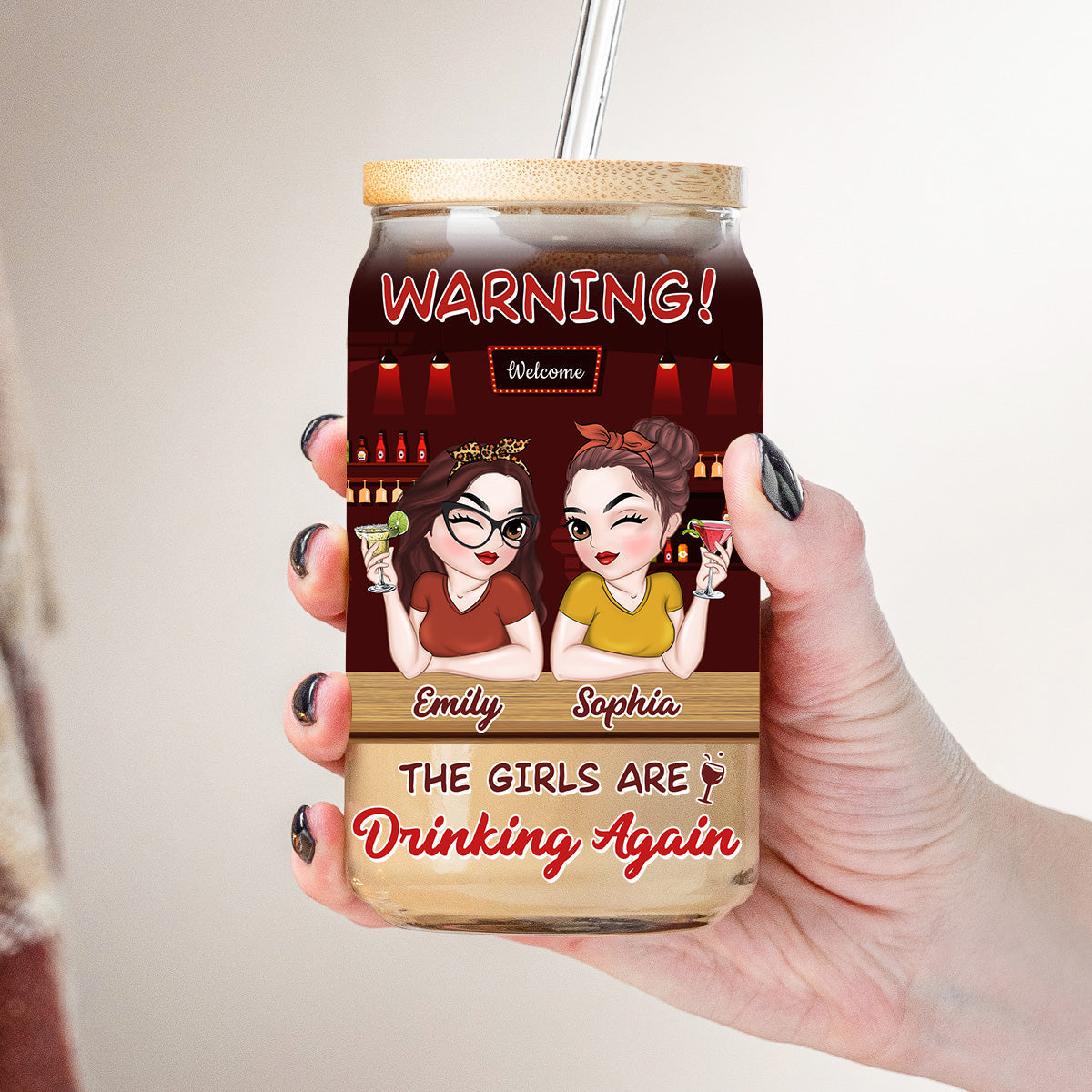 This Is Our Alcohol Drinking - Personalized Custom Glass Can