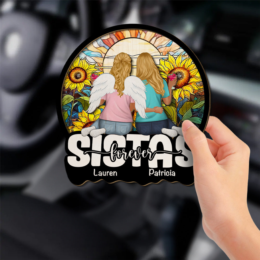 Sisters Beyond Time - Personalized Custom Car Visor Clip