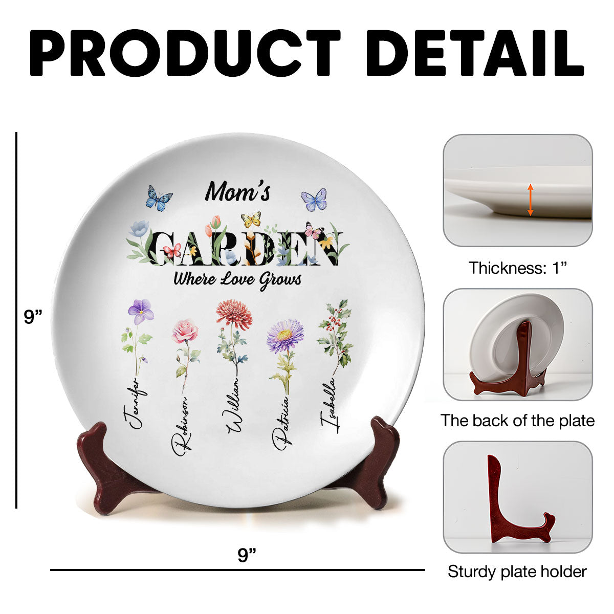 Where Love Grows - Personalized Custom Plate