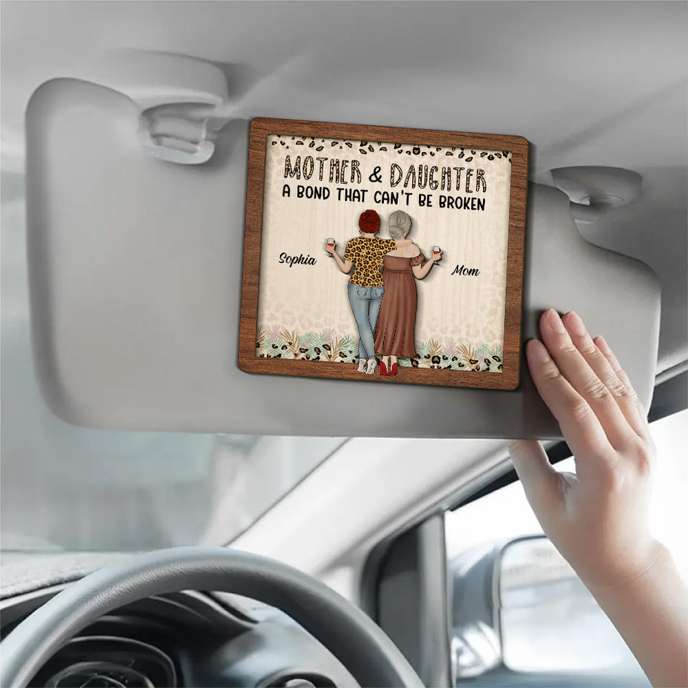 Mom And Daughter - Personalized Custom Car Visor Clip
