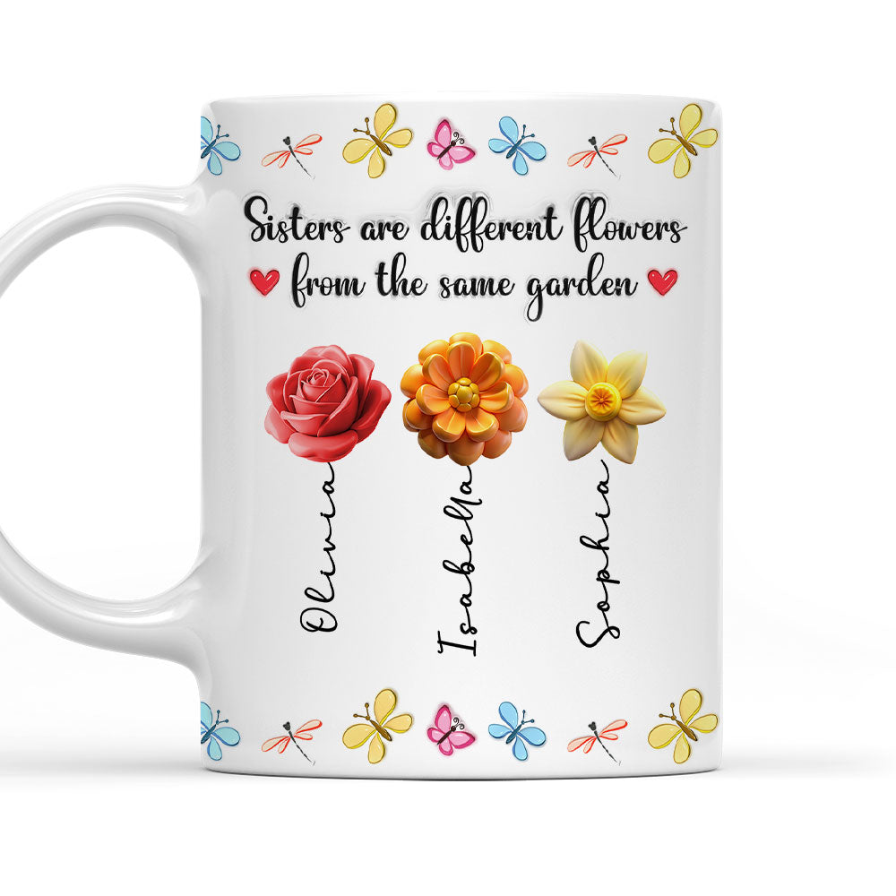 You Are The Most Beautiful Flower - Personalized Custom 3D Inflated Effect Mug