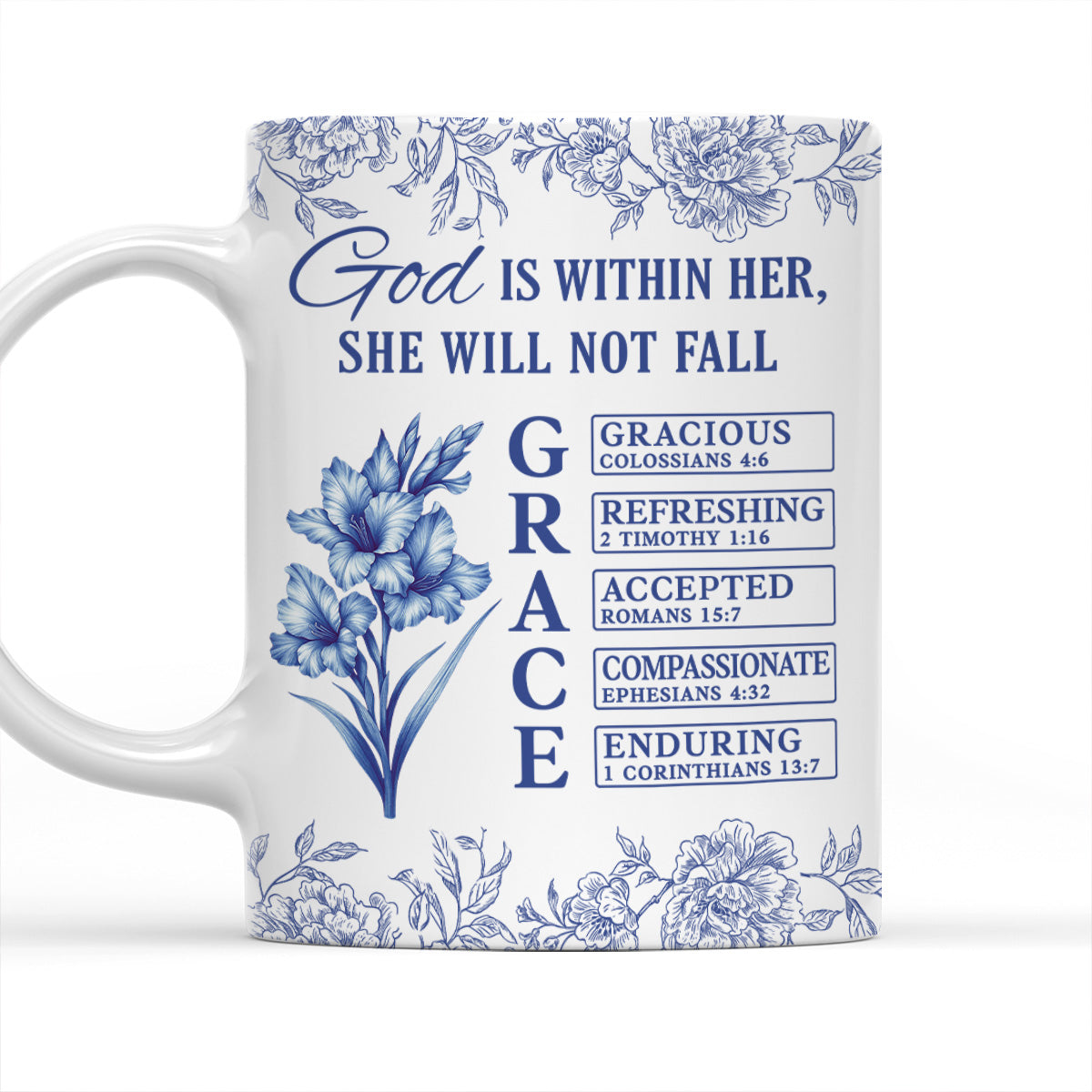Grace Carries Her Through Storms - Personalized Custom Coffee Mug