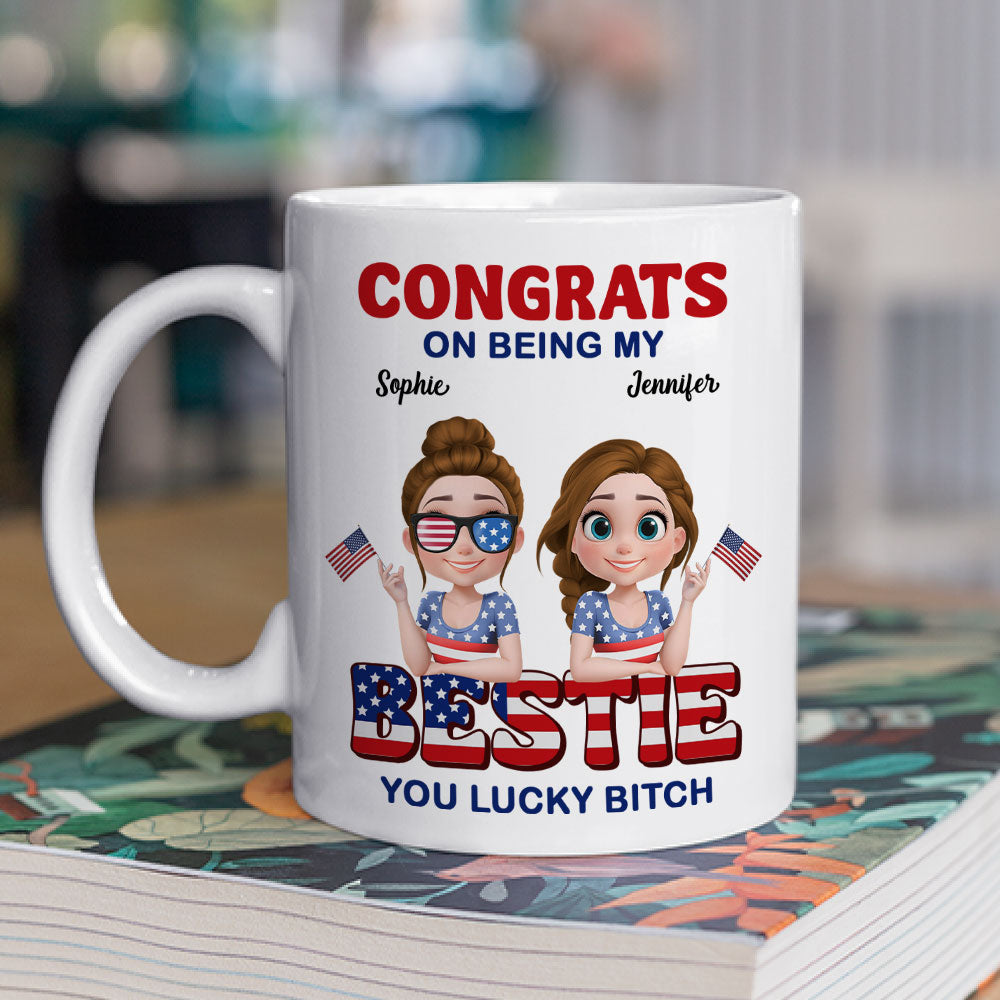 American Best Friends - Personalized Custom Coffee Mug